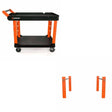 Crescent IUC2SCBM 2 Shelf Utility Cart Kit W/ FREE Corner Posts