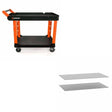 Crescent IUC2SCBM 2 Shelf Utility Cart Kit W/ FREE IUCSL20CBM Shelf Liners