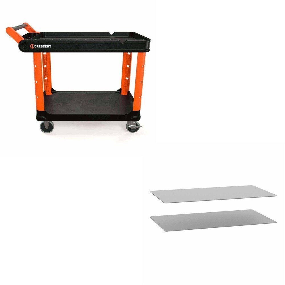 Crescent IUC2SCBM 2 Shelf Utility Cart Kit W/ FREE IUCSL20CBM Shelf Liners