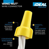 IDEAL 30-451 Wing-Nut 451 Wire Connector, Yellow - 2