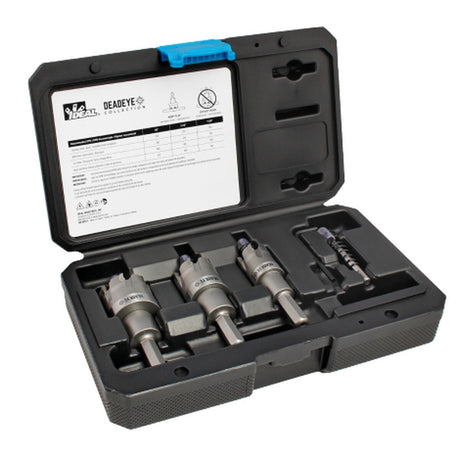 Ideal 36-811 DEADEYE Hole Cutters Kit for Cutting Holes