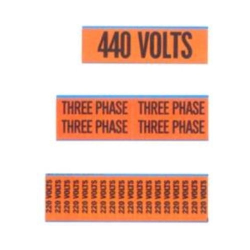 IDEAL 44-289 Voltage and Conduit Marker Cards, Large 2-1/4" x 9", Legend DANGER