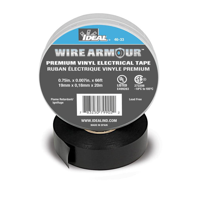 IDEAL Industries 46-33 Wire Armour 3/4" x 66' Professional Vinyl Electrical Tape