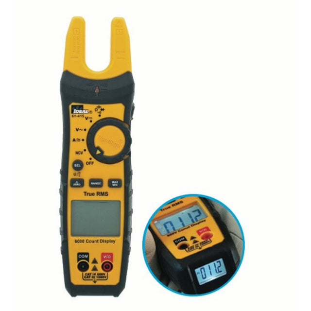 Ideal 61-415 Split-Jaw TightSight Meter 200A AC/DC