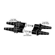 IDEAL D65-LC Dual In-Line, Fused #4-#2 AWG, Cu