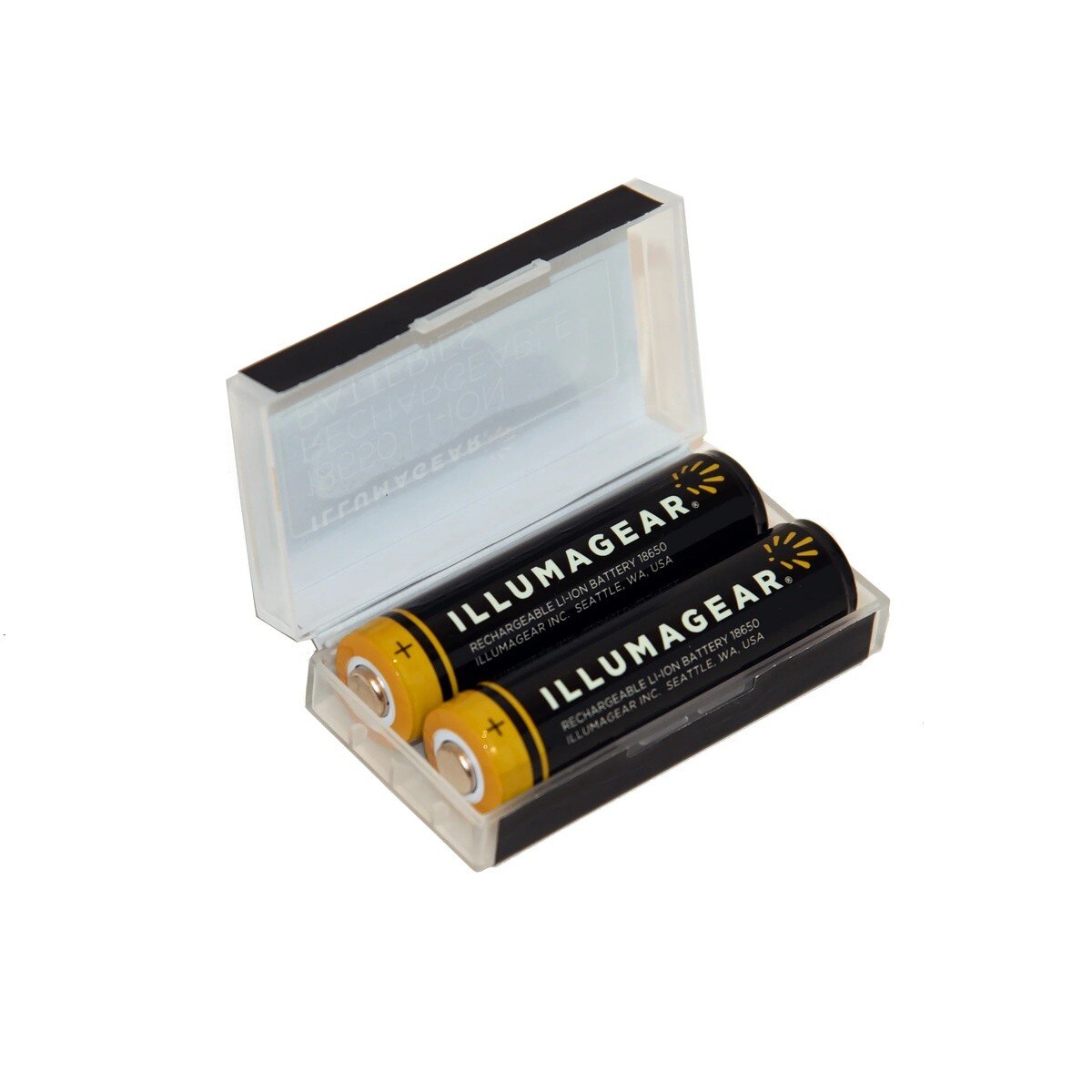 Illumagear HARB-01A-X2 18650 Lithium Ion Rechargeable Button Top Batteries 3.7V 3400mAh (2 Pack) - 2