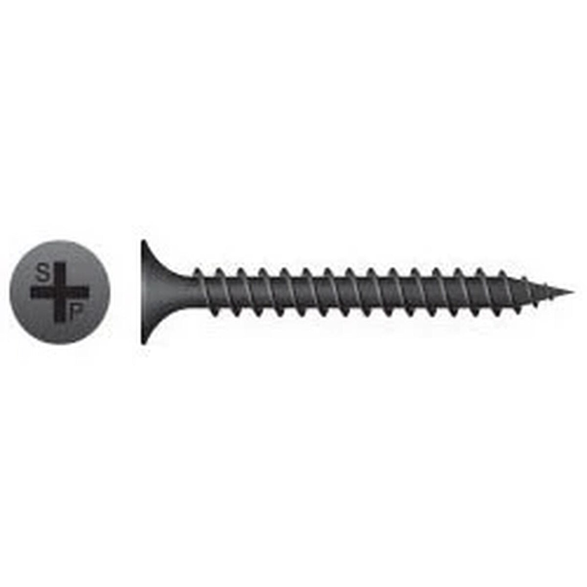 InterCorp D1040 10 x 4" Phillips Bugle Head Fine Thread Self-Drilling Black Drywall Screws