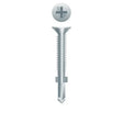 Intercorp Strong-Point Fasteners R212 12-24 x 2-1/2 Phillips Flat Head Reamer with Wings Zinc-Plated Self-Drilling Screw for Wood to Metal (1.5M Per Box)