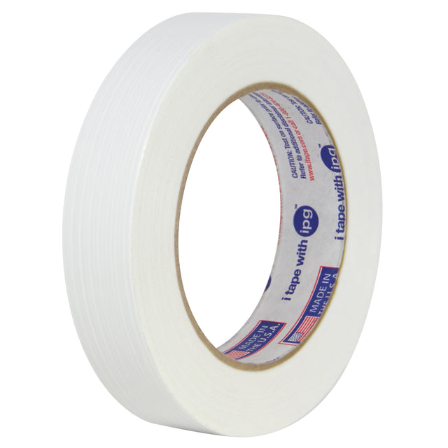 Intertape 19918PL 199 100# White BOPP Utility Filament Tape - White 18MM X 54.8M PLN-PLN 48