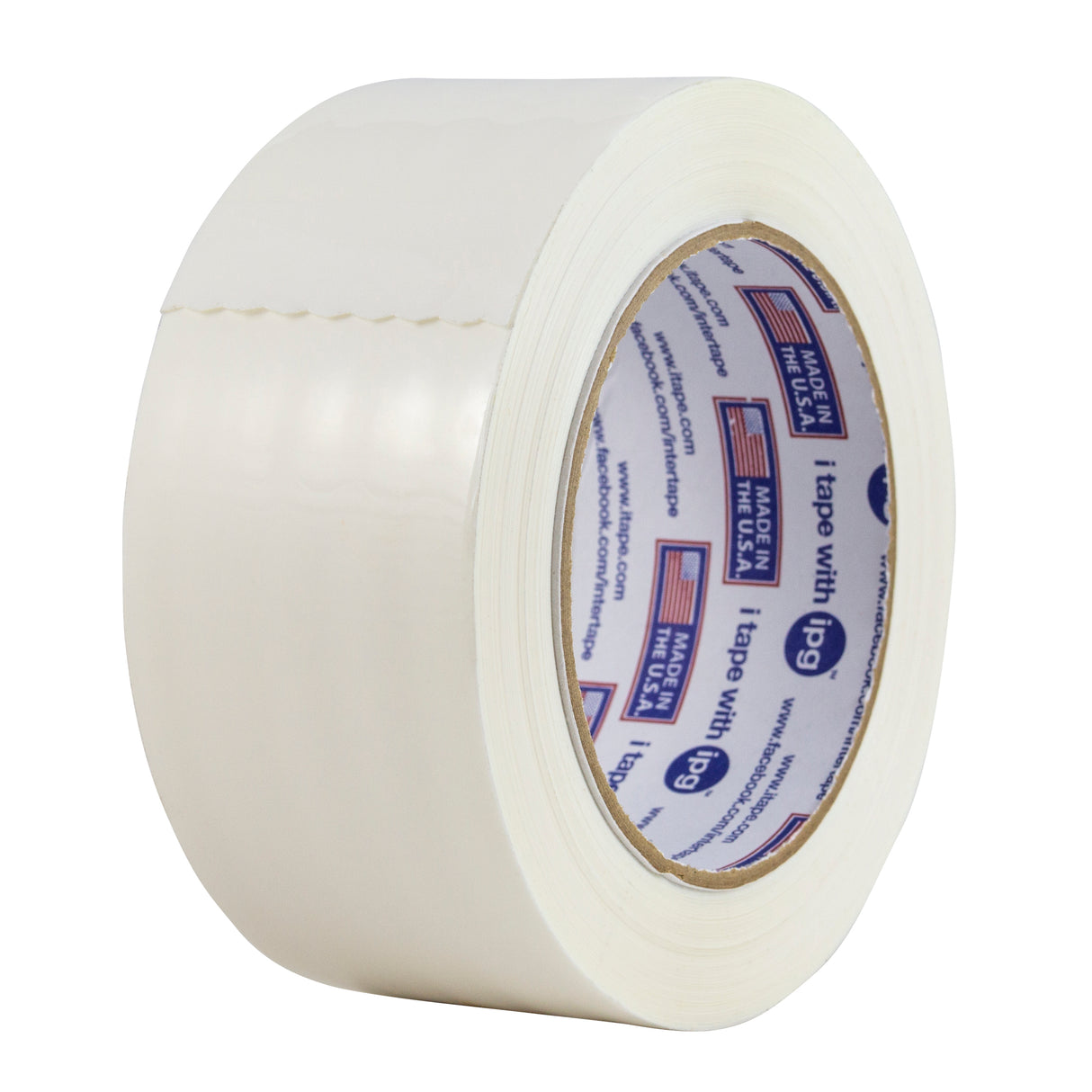 Intertape 321C..61 321 2.1 Mil ColoRed Medium Grade Acrylic CST - White 72MM X 100M IPG-IPG 24