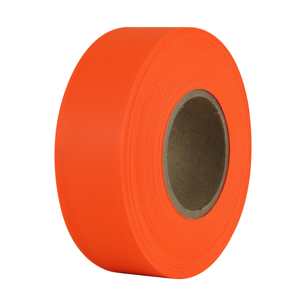 Intertape 6880 FLAG RIBBON 2.5 mil Taffeta Finished PVC with No Adhesive - 6880 Orange Glo 1-3/16" X 50YD PL-PL144