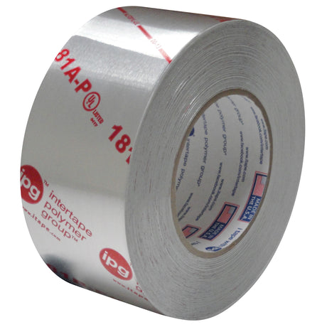 Intertape 84119 ALF201LUL 2 Mil UL181 A-P&B-FX Aluminum Foil LineRed Acrylic - Silver 2.5" X 60YD IP-PL