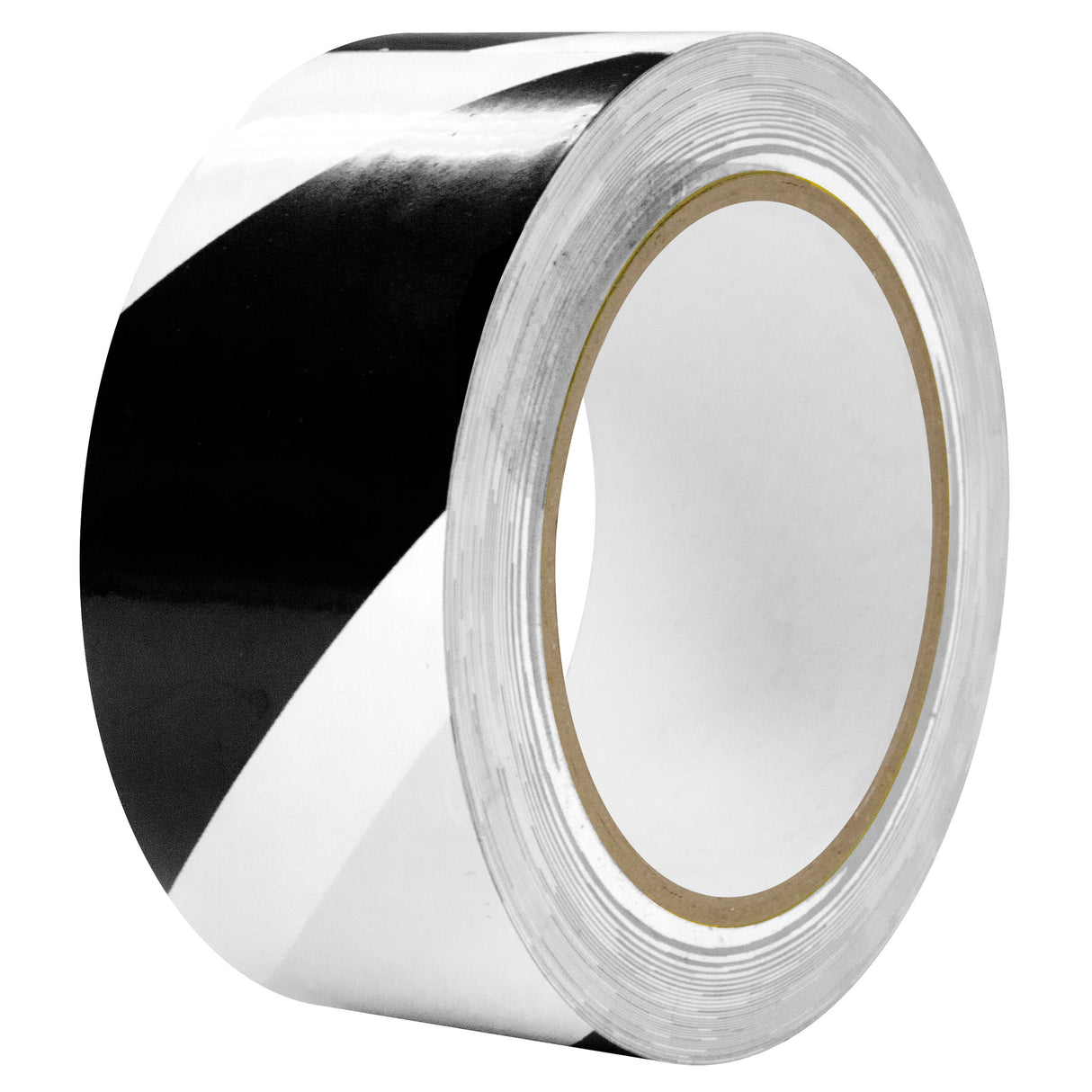 Intertape 86610 AISLE TAPE 6 mil PVC Tape with Rubber Adhesive - Black & White 2" X 36YD PR-PL 24