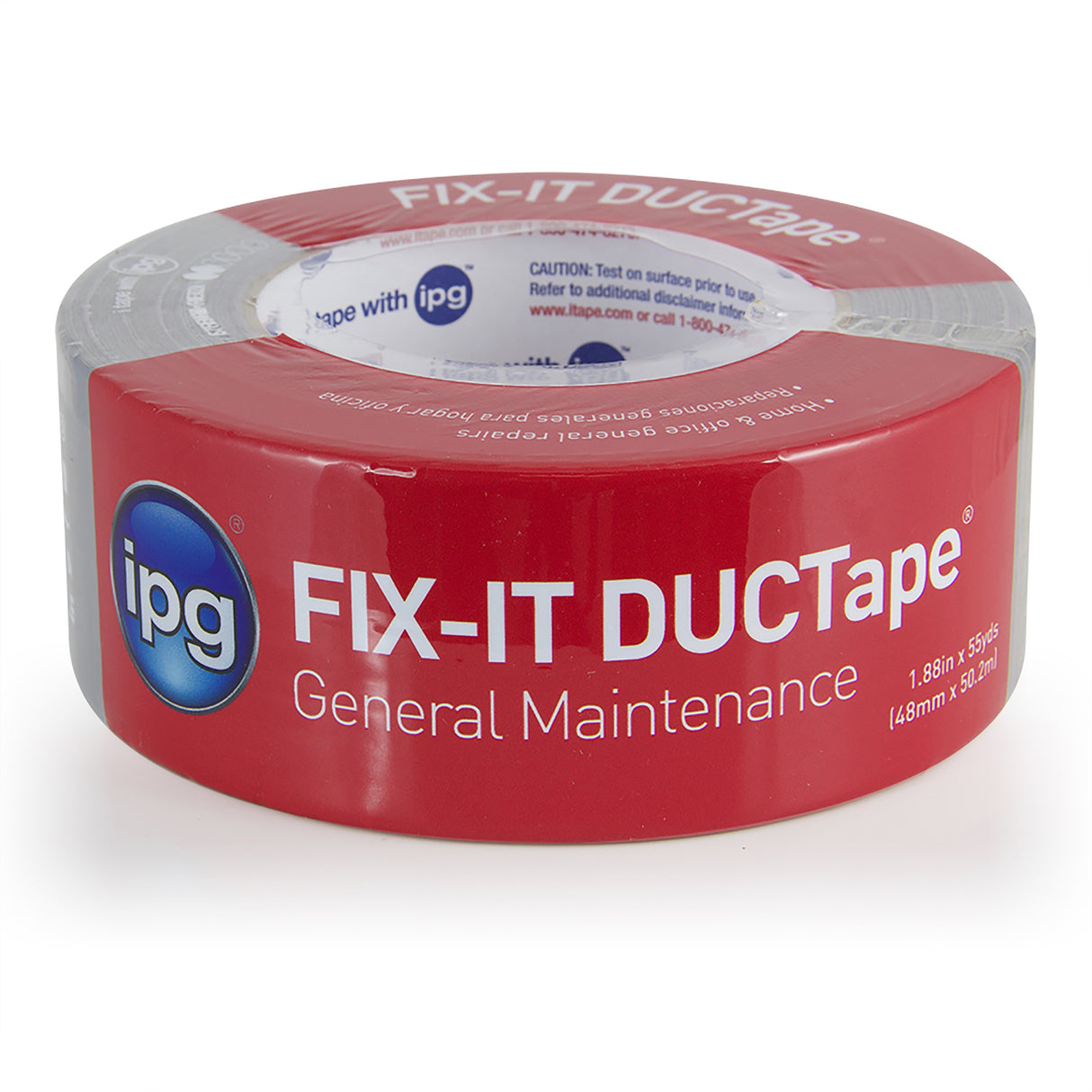 Intertape 91406 AC10 7 Mil Utility Duct Tape - Silver 48MM X 50.2M IPG-IPG 24