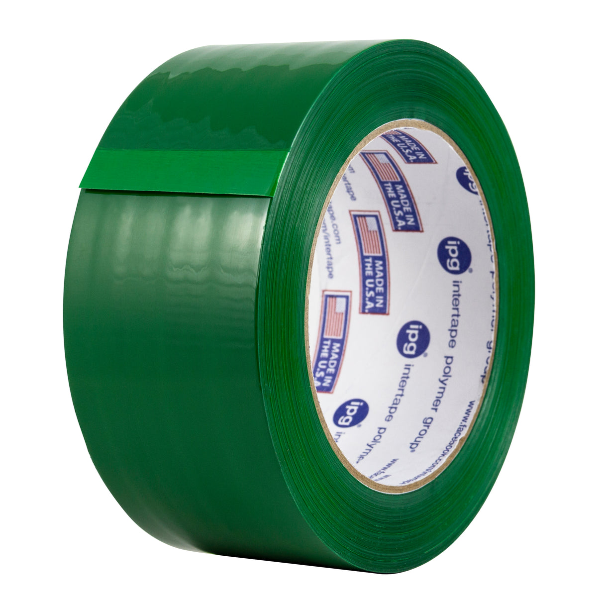 Intertape GC405 321 2.1 Mil ColoRed Medium Grade Acrylic CST - Green 48MM X 100M IPG-IPG 36