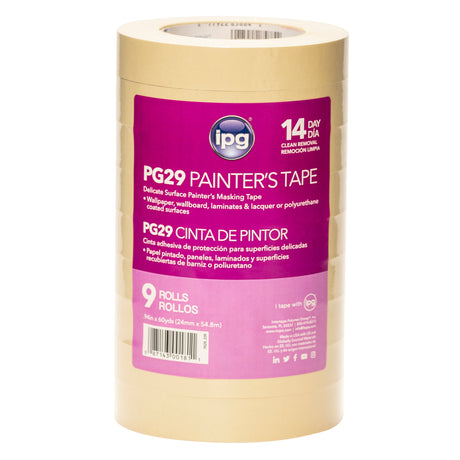 Intertape PG29..22R PG29 Low Tack Premium Paper Masking Tape - Natural 24MM X 54.8M IPG-PLN 36