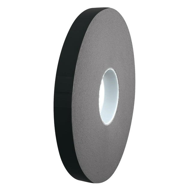 Intertape SGAFT450B1233 SGAFT450B Structural Grade 45 mil Black Acrylic Foam Tape - Black 12MM X 33M PL-PL18