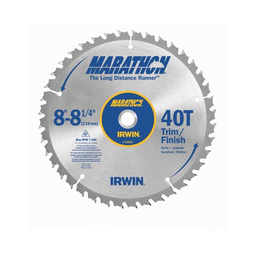 Irwin 14053 8-1/4" 40T Marathon Miter/Table Saw Blade