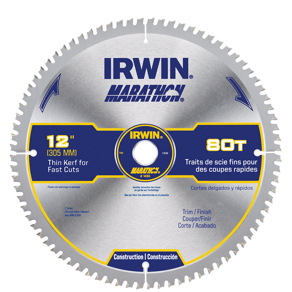 Irwin 14083 12" 80T Mat Saw Blade