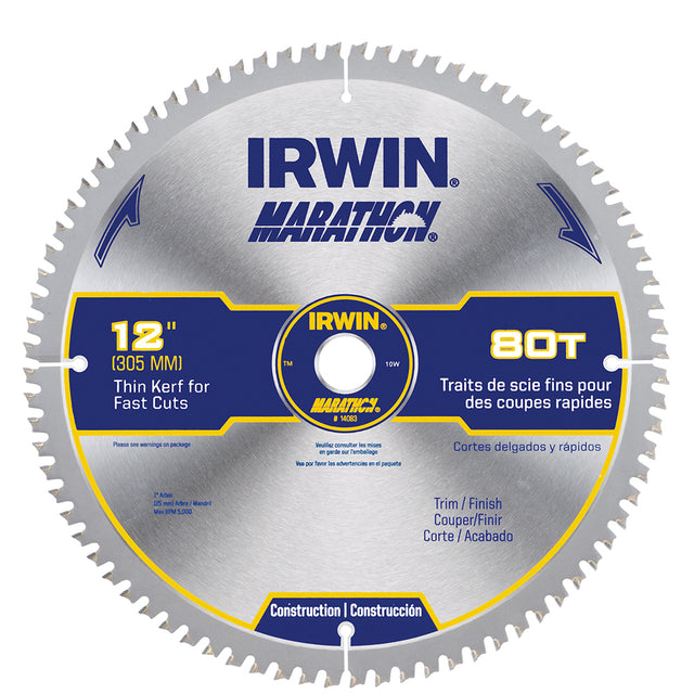 Irwin 14083 12" 80T Mat Saw Blade