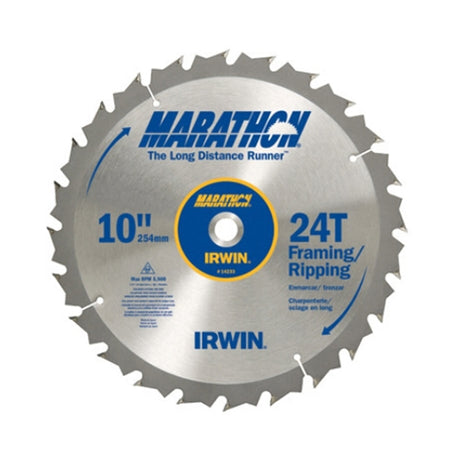 Irwin 14233 10" 24T Marathon Miter/Table Saw Blade