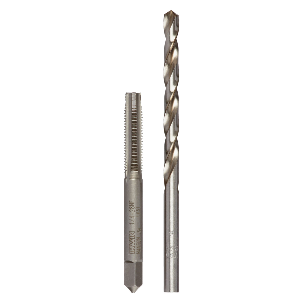 Irwin 1897529 Hanson 2-Pack SAE Tap and Drill Set 1/4-18