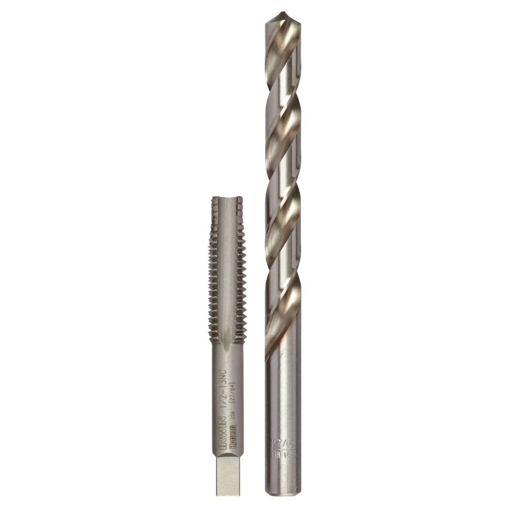 Irwin 1897530 Hanson 2-Pack SAE Tap and Drill Set 1/2-13 - 2