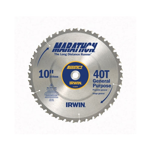 Irwin 24070 10" 40T Marathon Miter/Table Saw Blade