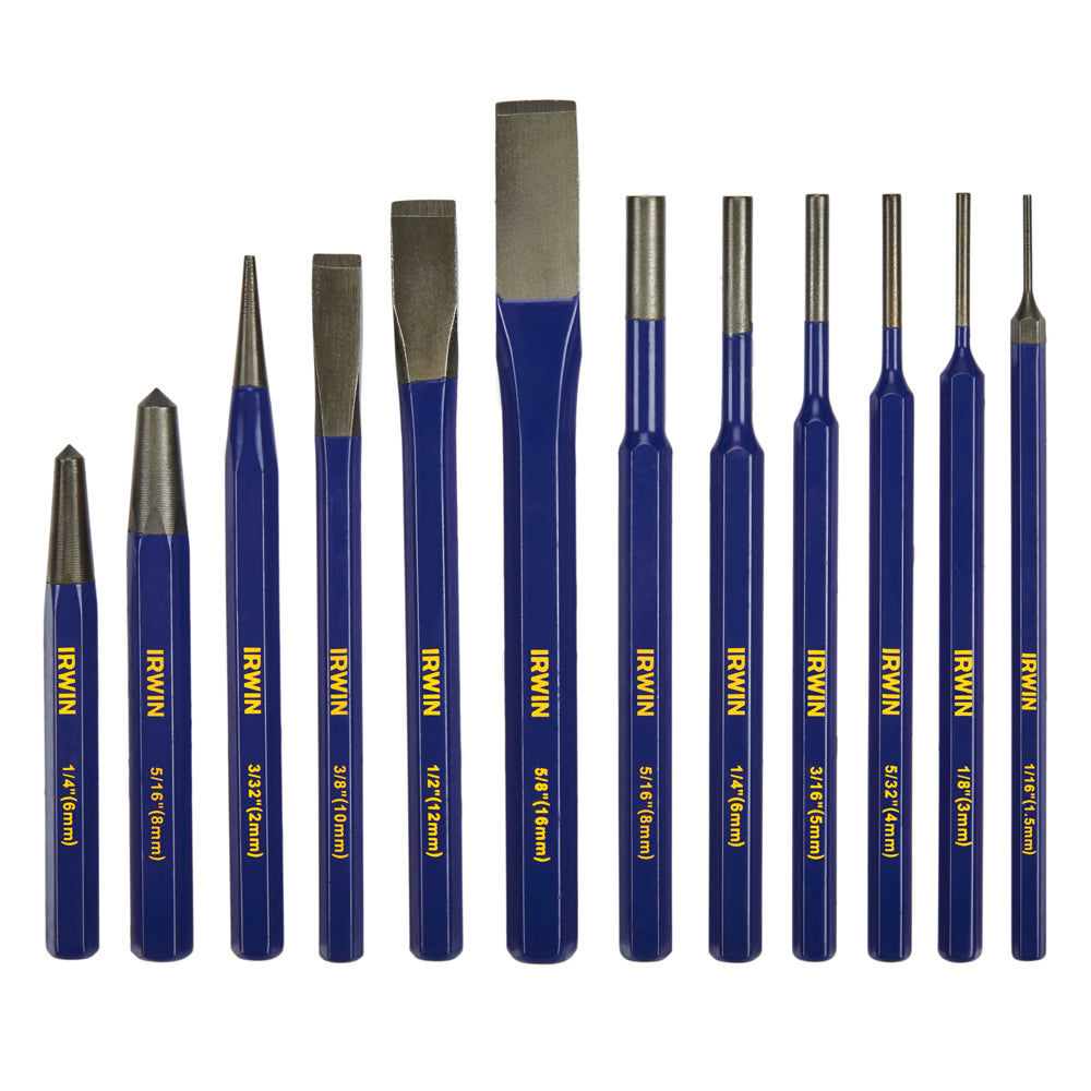 Irwin IRHT82529 IRWIN 12-Piece Punch and Chisels