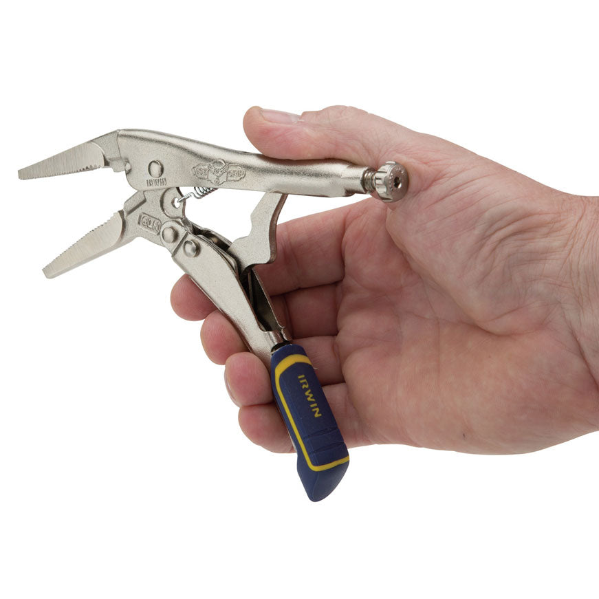 Vise-Grip IRHT82583 Fast Release Long Nose Locking Pliers w/ Wire Cutter 6LN 6" - 4