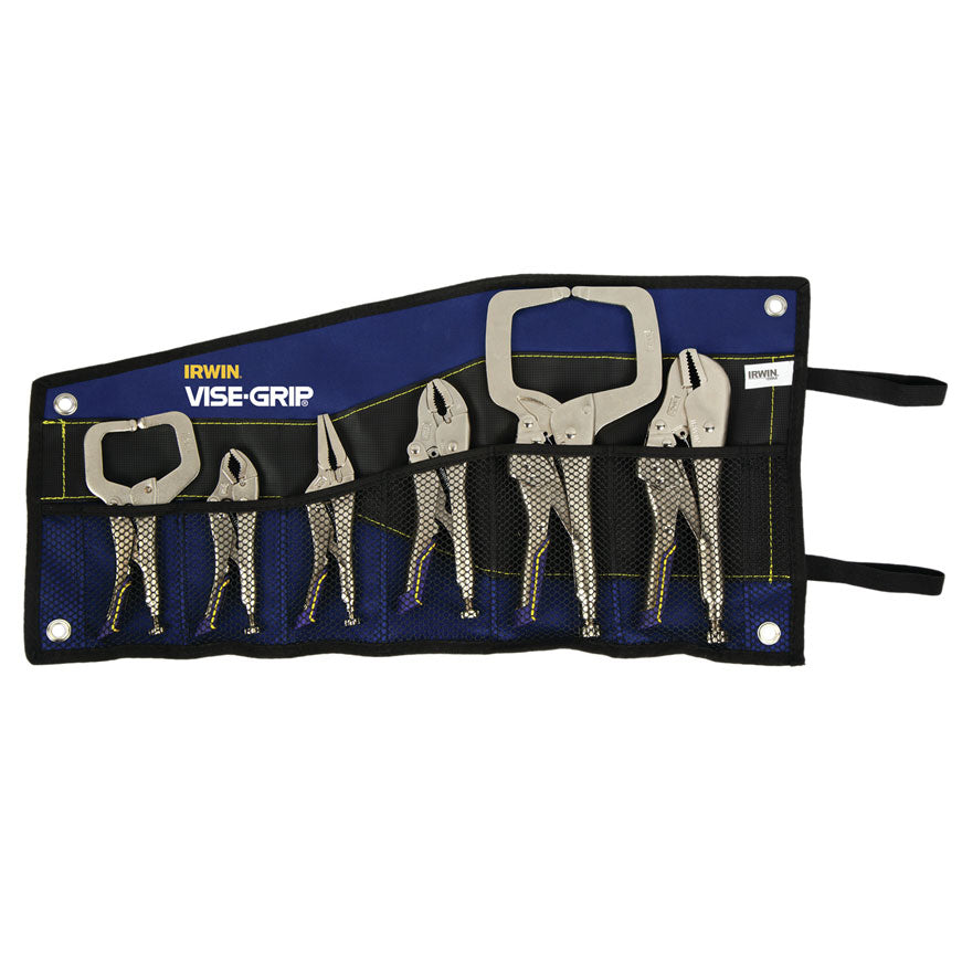 Vise-Grip IRHT82594 Fast Release Locking Plier Kit Bag Set, 6 Pcs