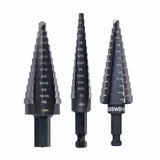 Irwin IWAS15504DF Unibit 3-Piece Set Step Drill Bit Set (3/16" to 7/8")