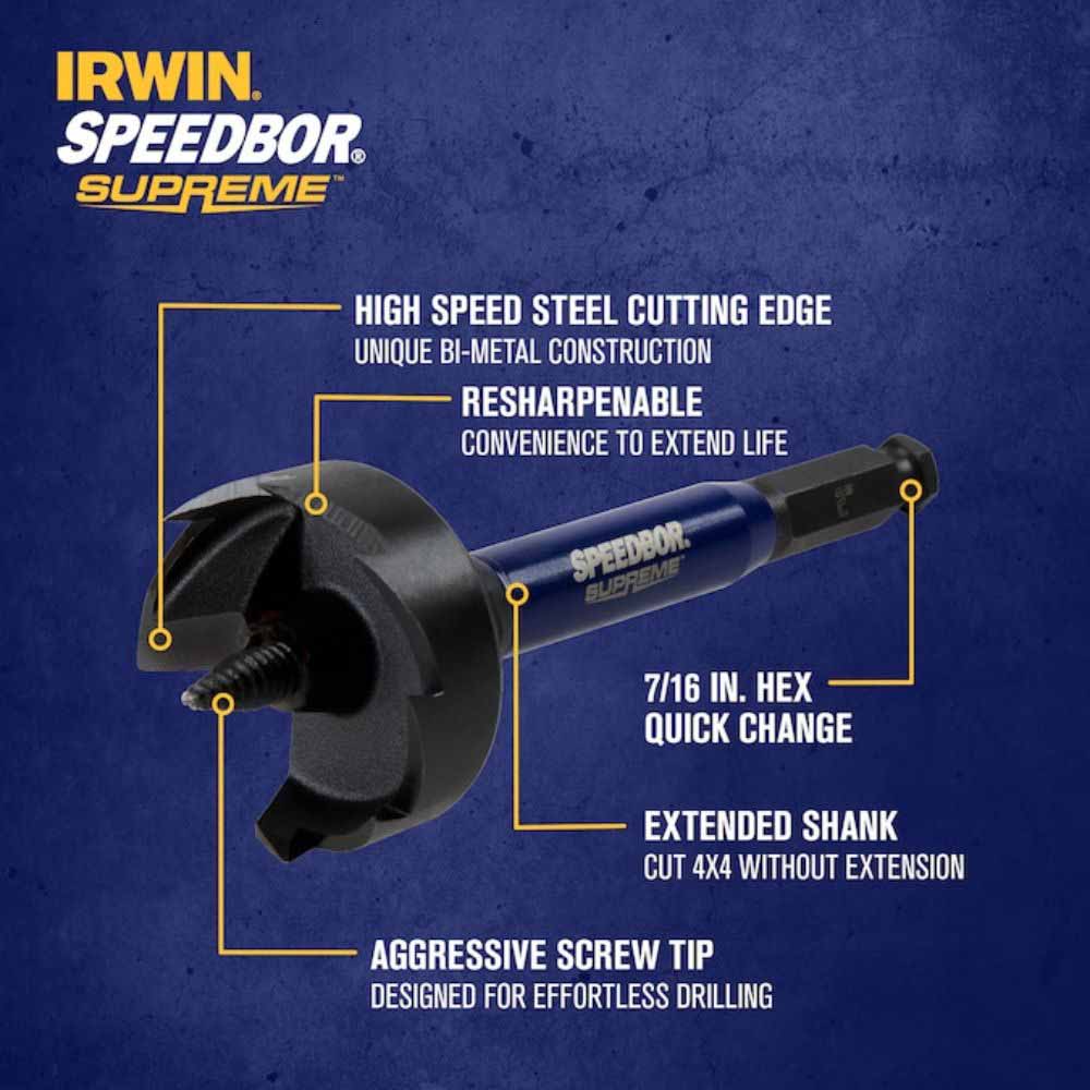 Irwin IWAX2007 SP 2-In Self-Feed Bit - 3