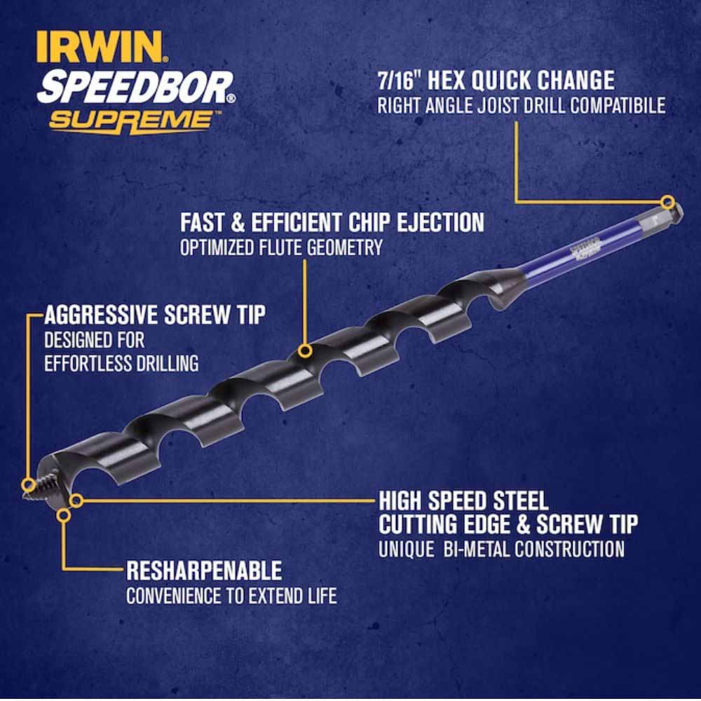 Irwin IWAX3010 1-In X 18-In Auger Bit - 2