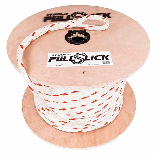 iTOOLco PS916-900 Pull Slick Rope, 9/16" x 900' L