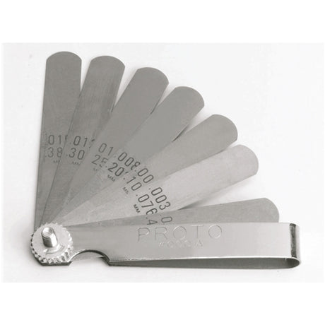 Proto J000A 9-Blade Standard Feeler Gauge Set