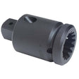 Proto J09902 Female Spline Impact Drive Adapter, #5 x 1", Black Oxide Finish