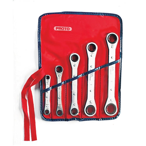 Proto J1190A 5 Pc. Ratcheting Box Wrench Set - 12 Point