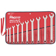 Proto J1200GHASD 10-Pieces SAE Combination Wrench Set, 6 Point