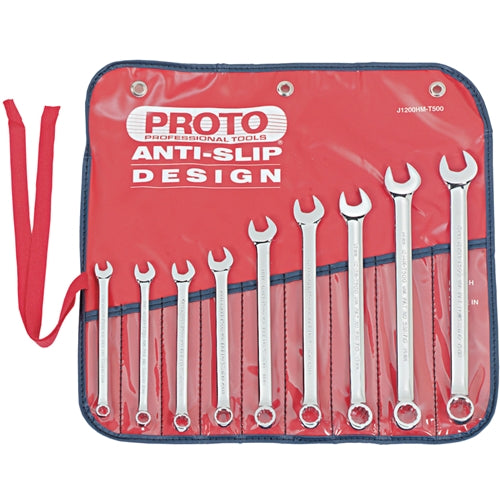 Proto J1200HM-T500 9 Pc. Metric Combination Wrench Set - 12 Point