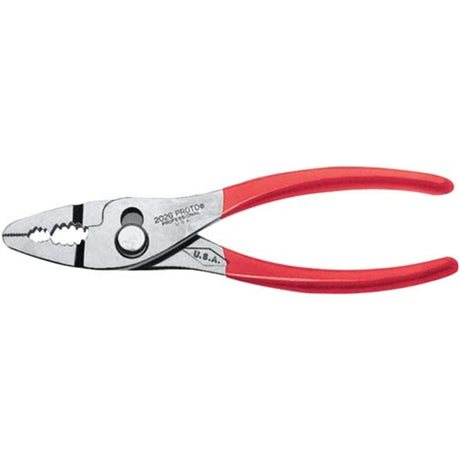 Proto J202G Slip-Joint Thin Nose Pliers W/ Grip - 6-11/16"