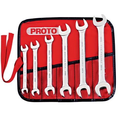 Proto J30000R 6 Pc. Metric Open End Wrench Set