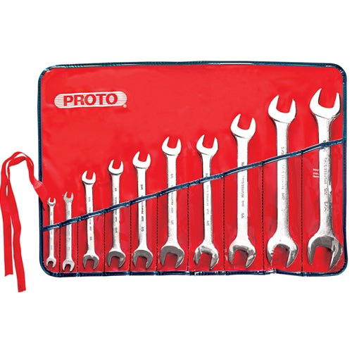 Proto J3000H 10 Piece Satin Open End Wrench Set