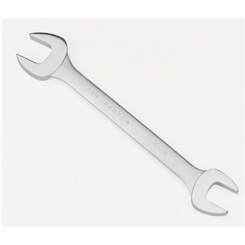 Proto J3025 Satin Finish SAE 7/16", 1/2" Double Open End Wrench, 6-3/8"