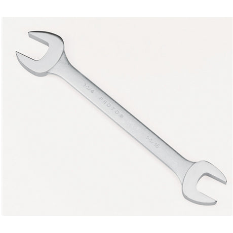 Proto J3034 Satin Finish SAE 5/8", 11/16" Double Open End Wrench, 8-1/4"