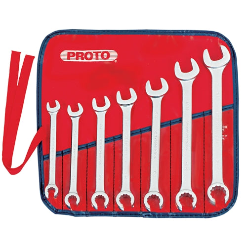 Proto J3700AT 7 Pc. Combination Flare Nut Wrench Set - 12 Point