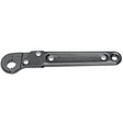 Proto J3814 7/16" Single End Black Oxide Finish SAE Ratcheting Flare Nut Wrench, 12 Point