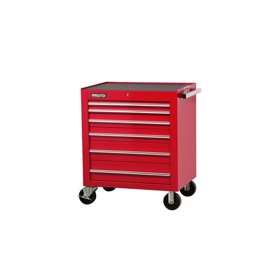 Proto J453441-6RD 34W X25D X 41H Red 6-Drawer Roller Cabinet