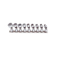 Proto J47107 9 Piece 12 Point 1/4" Drive Universal Socket Set