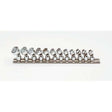 Proto J47205 12-Pieces 1/4" Drive Metric Chrome Socket Set, 6 Point